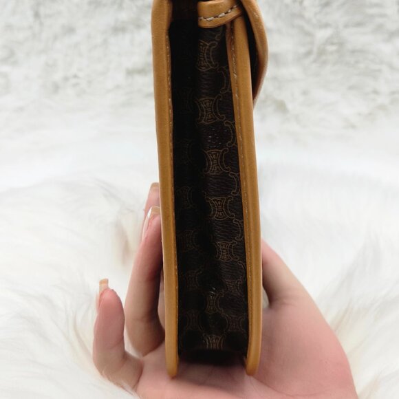 Céline  Macadam Triompe Leather Pochette - Picture 9 of 17